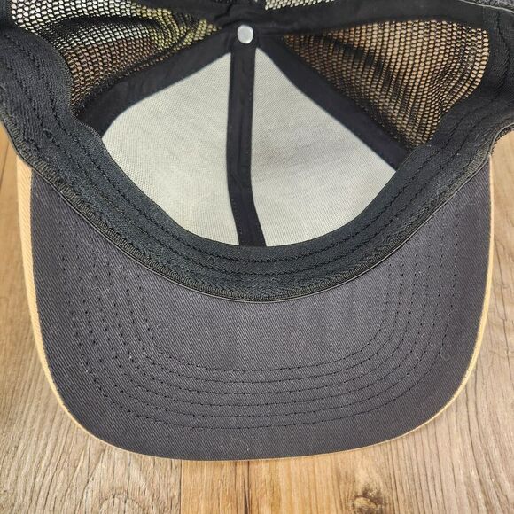 Mossy Oak Camouflage Hat Cap Fitted S/M Tan Black Outdoors Mesh Mens Hunting NEW - Picture 8 of 11